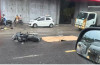 Hiện trường vụ tai nạn khiến người đi xe máy tử vong.